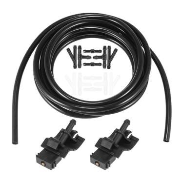 Imagem de Boxonly Kit de mangueira de lavagem de para-brisa compatível com Toyota 4Runner – Inclui mangueira de fluido de 3 metros, 12 conectores, 2 bicos de pulverização – Conjunto completo de substituição de