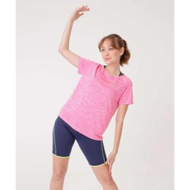 Imagem de Blusa Feminina Fitness Mescla Marisa-05008, Rosa, G
