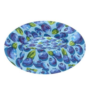 Imagem de SEHANY Cama fofa para cachorro de rosquinha de mirtilo, removível e lavável, pequena cama redonda para gatos, cama fofa super macia para animais de estimação com fundo antiderrapante para cães