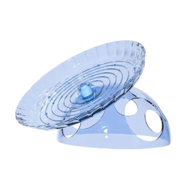 Imagem de Fenteer Roda de Exercícios Silenciosa Multifuncional para Hamster, Brinquedo Circular para Corrida, Acessórios para Gaiola de Pequenos Animais, Gerbil e Rato, Azul