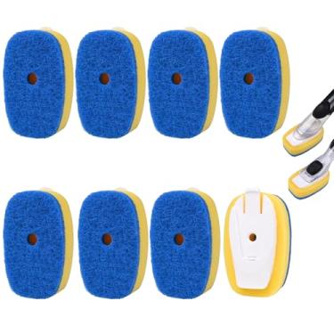 Imagem de Pacote com 8 refis de escova de esponja azul para escova de pratos OXO