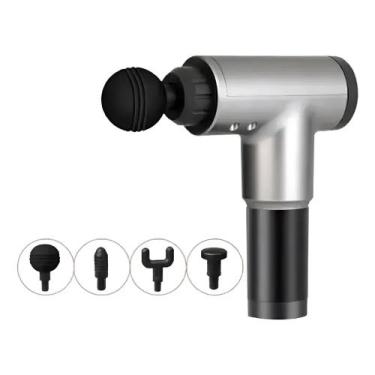 Imagem de Massageador Elétrico Pistola Muscular Profissional Recarregável 4 Pont