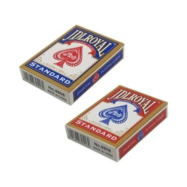 Imagem de Baralho De Cartas Padrão Vermelho E Azul Jdlroyal Poker Truques De Mág
