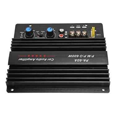 Imagem de Generic Placa Amplificadora de Potência de Som de Carro Subwoofer de Alumínio de Alta Potência de 600 W para Carros, Elegante e Fácil de Usar, de 12 V, [eletrônicos veiculares]