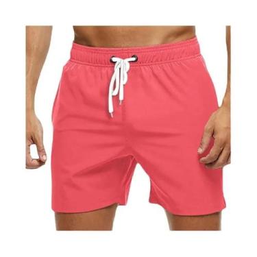 Imagem de Shorts De Surf E Natação Masculinos De Secagem Rápida Com Cintura Elás