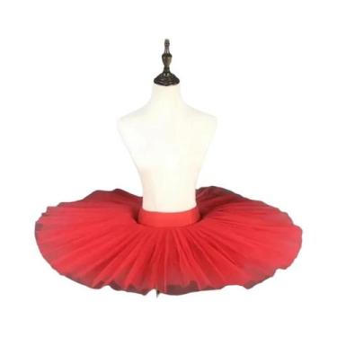 Imagem de Tutu De Balé Profissional Branco Para Adultos E Crianças, Saia Rígida 