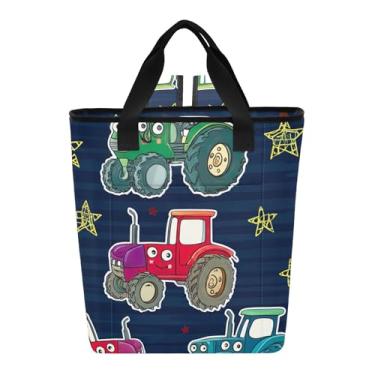 Imagem de Joitme Mochila térmica colorida com desenho animado tratores de praia, 36 latas, mochila refrescante para mulheres e viagens