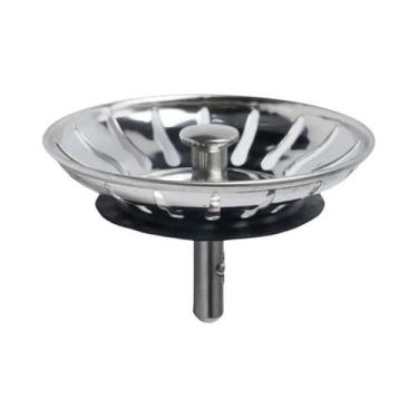 Imagem de Tampa De Drenagem Para Pia De Cozinha E Banheiro Em Aço Inoxidável De 