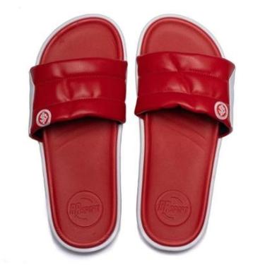 Imagem de Chinelo Slide Masculino BR Sport Internacional Vermelho/Branco-Masculino
