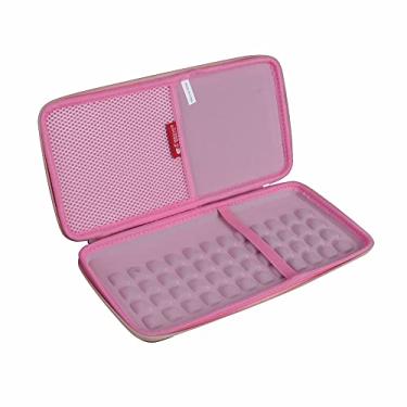Imagem de Hermitshell Capa rígida de viagem para teclado iluminado sem fio Logitech MX Keys Mini Minimalista (ouro rosa + rosa)