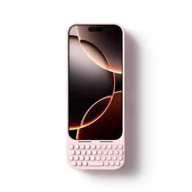 Imagem de Akko Teclado MetaKey para iPhone 16 Pro Max Maximize Screen Space Keyboard Case para digitação precisa, rosa