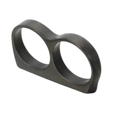 Imagem de Hiphop masculino anel moda preto ouro prata cor duplo dedo juntas de b