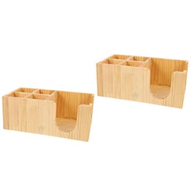 Imagem de Organizador de copos de escritório, caixa de chá, decoração de fazenda, acessórios, barra de condimentos, cápsulas, dispensadores, divisores removíveis para cesta de xarope, acessório para caixa