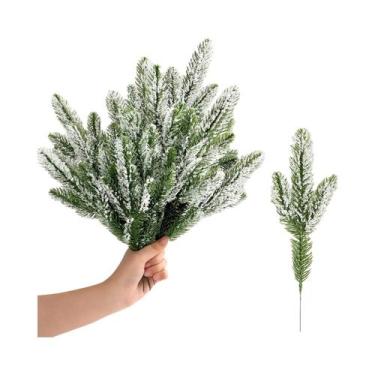Imagem de Galhos De Pinheiro De Natal Plantas Artificiais 10pcs Decorações Para 
