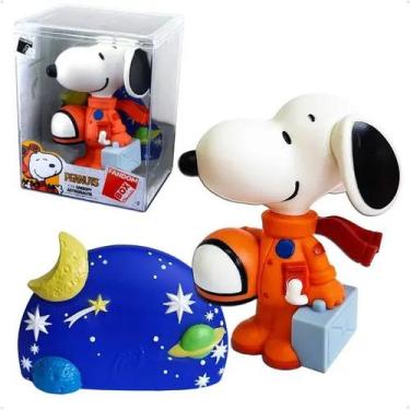 Imagem de Fandom Box Snoopy Astronauta Peanuts Em Vinil 10cm Líder Brinquedos - 