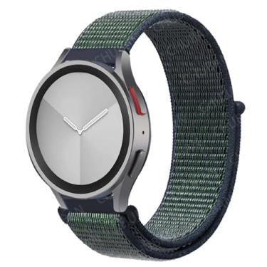 Imagem de AEHON Pulseira de nylon para Samsung Galaxy Watch 6/5/pro/4/Classic/Active 2 43-47-44 mm 20mm/22mm pulseira esportiva para Huawei Gt 4/2/e/3 pulseira (18 cinza nevoeiro profundo, 20 mm)