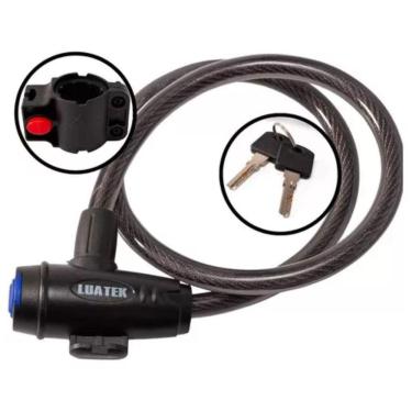 Imagem de Cadeado De Cabo Reforçado Para Moto/Bike/Estepe
