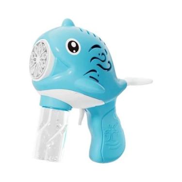 Imagem de Pistola De Bolhas Automática Para Crianças Com 10 Furos, Sem Bateria, 