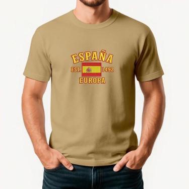 Imagem de Camiseta Masculina ESPANHA Exclusiva Algodão Premium-Masculino