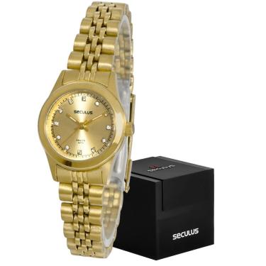Imagem de Relógio de Pulso Feminino Pequeno Seculus Resistente-Feminino