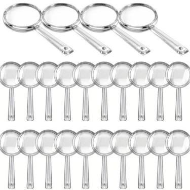 Imagem de Lupa De Plástico Transparente De 9cm, Conjunto De 12 Peças Para Leitur