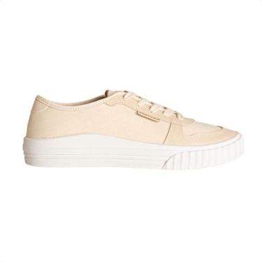 Imagem de Tenis Moda Feminino Moleca, Nobuck creme, 37