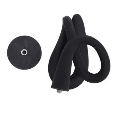 Imagem de Suporte de porta de lavadora de carga frontal Magnético flexível ajustável Suporte de porta de máquina de lavar para manter aberta e ventilação adequada Adequado para lavadoras e (Preta)