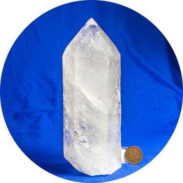 Imagem de Ponta Cristal Natural Base Serrada 12 a 15 cm 700g Tipo B - Cristaisde