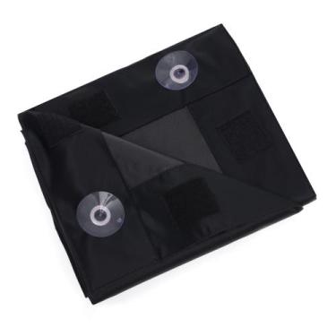 Imagem de Cortina Portátil Blackout Preta Lisa Pequena - Momis Petit