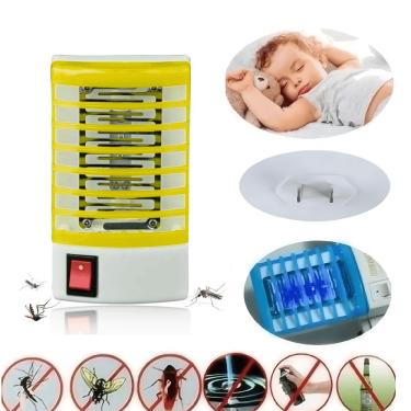 Imagem de Mini Lâmpada Elétrica de tomada Repelente Mosquito Amarelo