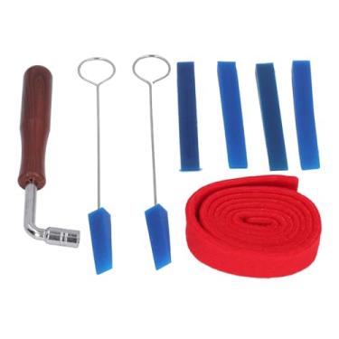 Imagem de WALFRONT Kit de Afinação de Piano Profissional, Martelo Afinador de Borracha de Aço Inoxidável Com Alavanca Estendida de 46,5 Polegadas, Função Mudo Eficiente para Alunos, Professores e Afinadores