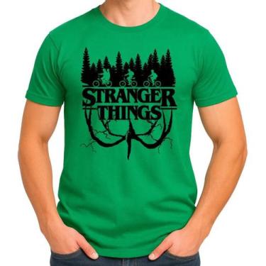 Imagem de Camiseta Camisa Blusa Masculina Feminina 100% Algodão SÉRIE Stranger T