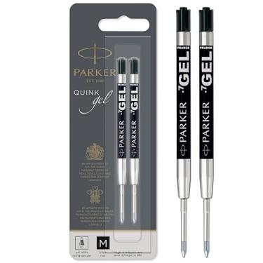 Imagem de Parker Gel Ball Pen Refill Medium Nib, Black, Pack of 2