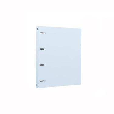 Imagem de Organizador de arquivos A4 Pasta perfurada PP com quatro furos e folhas soltas, organizador de arquivos para escola, escritório, material de escritório (azul)