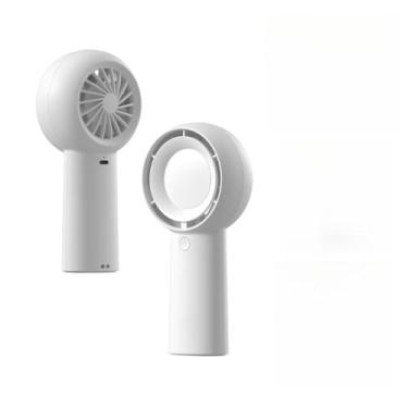 Imagem de Ventilador Portátil de Mão Turbo USB Recarregável 4000Ah Silenciso Duração de 16Horas (Branco-4000mah)