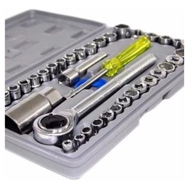 Imagem de Maleta Catraca Soquetes Chave 40 Pçs - Resistente em Aço