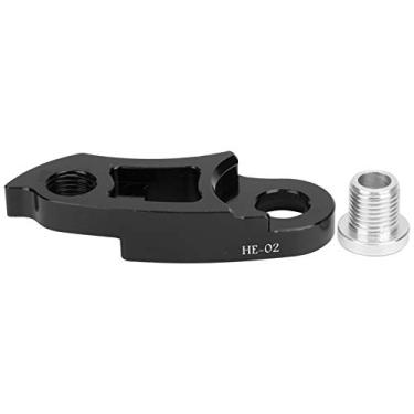 Imagem de Cabide de desviador traseiro, liga de alumínio, leve, extensor de gancho traseiro para bicicletas de montanha, bicicletas de estrada, durável, resistente, longa vida (Preta)
