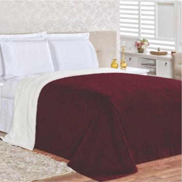 Imagem de Edredom Cobertor Coberta Manta Casa Show Queem - Vinho