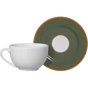 Imagem de Conjunto 6 Xícaras De Chá Com Pires Celebrate Verde Alleanza
