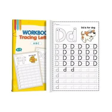 Imagem de Livro De Colorir Alfabeto Maiúsculo E Minúsculo Para Prática De Caligr