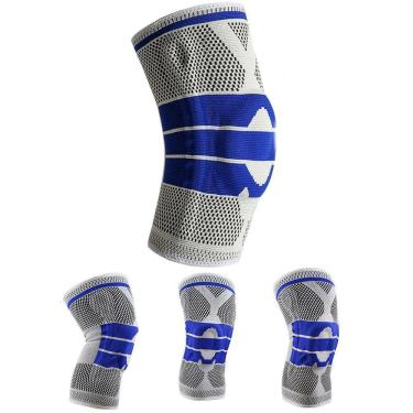 Imagem de Joelheira Ortopedica Gel Silicone Compressao Apoio Joelho