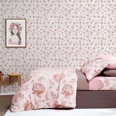 Imagem de Papel De Parede Kids Girafa Menina