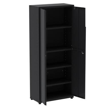 Imagem de Armário Alto 2 Portas Pandin 80 Cm (largura) Inmetro Estrutura E Portas Aço Preto C- Chave