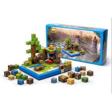 Imagem de Blocos Magnéticos de Montar 212 Peças  Brinquedo Educativo de Construç