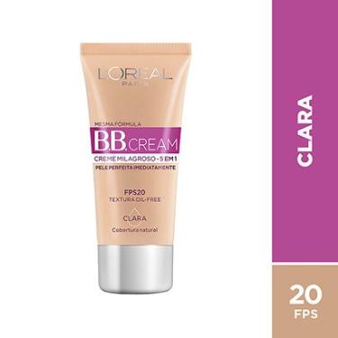Imagem de Base BB Cream 5 em 1 FPS20 L'Oréal Paris - Cor Clara 30ml-Feminino