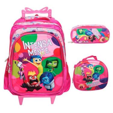 Imagem de Kit Mochila Infantil Bolsa De Rodinhas Volta as Aulas Creche - Plike