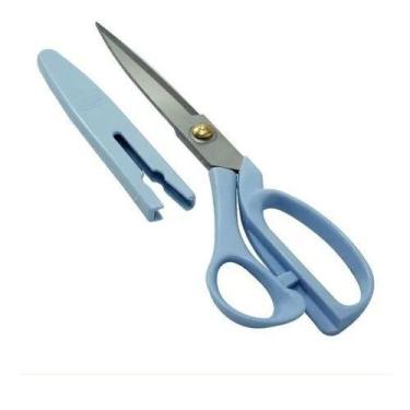 Imagem de Tesoura de Corte e Costura com Capa Protetora Azul - 22,8cm - ArtePunt