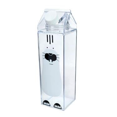 Imagem de Garrafa De Plástico Caixa De Leite Estampada 500Ml