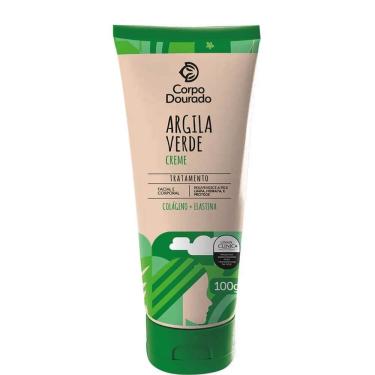 Imagem de Corpo Dourado Clinic Mais - Argila Creme Verde Tratamento Facial E Corporal 100g