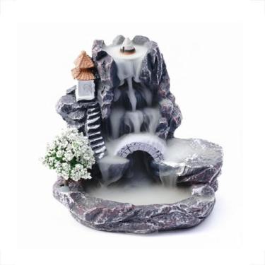 Imagem de Porta Incenso Incensario Cascata Efeito Cachoeira De Fumaça Invertida 